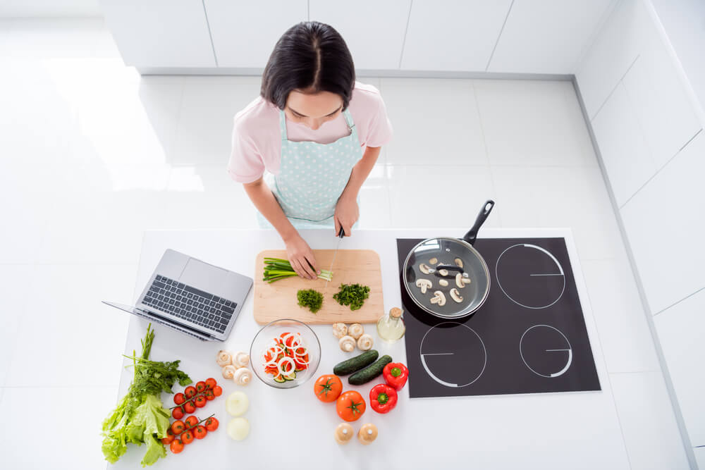 virtual cooking lesson